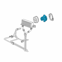 OEM 1994 Ford Bronco Water Pump Assembly Diagram - F3TZ-8501-C