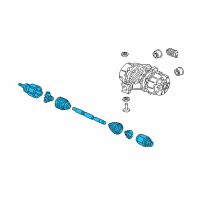 OEM 2004 Acura MDX Driveshaft Assembly, Driver Side Diagram - 42311-S3V-A62