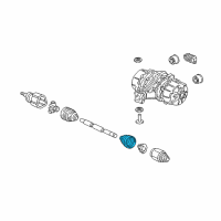 OEM 2005 Acura MDX Boot Set, Inboard Diagram - 42017-S3V-A61