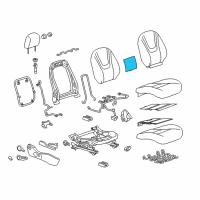 OEM 2015 Chevrolet Volt Seat Back Heater Diagram - 20897260