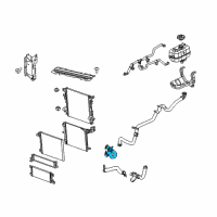 OEM 2019 Jeep Wrangler Hose-Radiator Inlet Diagram - 68280782AD