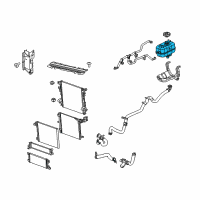 OEM 2020 Jeep Gladiator Bottle-COOLANT Recovery Diagram - 68283565AB