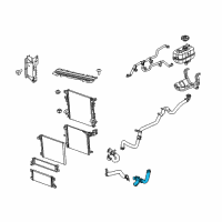 OEM Jeep Wrangler Hose-Radiator Outlet Diagram - 68280778AA