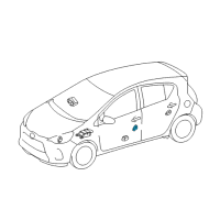 OEM 2020 Toyota Sienna Side Sensor Diagram - 89831-08090