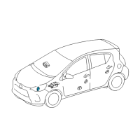 OEM 2017 Toyota Prius C Front Sensor Diagram - 89173-19455