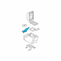 OEM 2004 Mercury Mountaineer Cup Holder Diagram - 4L2Z-7813562-AAA