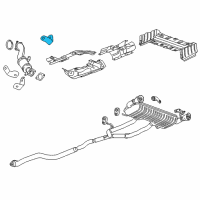 OEM 2016 Cadillac ATS Converter & Pipe Brace Diagram - 12670599