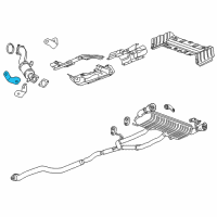 OEM Cadillac Converter & Pipe Brace Diagram - 25203351