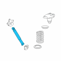 OEM 2017 Lexus RX350 ABSORBER, Shock, Rear Diagram - 48531-0E191