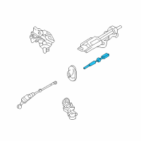 OEM 2009 Ford Explorer Intermed Shaft Diagram - 6L2Z-3E751-BA