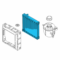 OEM BMW 840i Gran Coupe External Radiator Diagram - 17-11-8-620-207