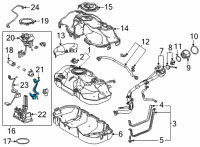 OEM Lexus NX450h+ Harness, Fuel Pump Diagram - 77785-42080