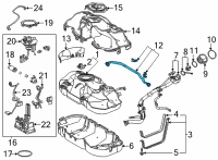 OEM 2021 Toyota RAV4 Prime Breather Tube Diagram - 77227-42130