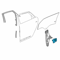 OEM 2017 Cadillac XTS Window Motor Diagram - 22788195