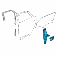 OEM 2018 Cadillac XTS Window Regulator Diagram - 84570762