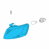 OEM Toyota Camry Lens & Housing Diagram - 81521-AA010