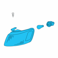 OEM 2001 Toyota Camry Signal Lamp Assembly Diagram - 81520-AA020