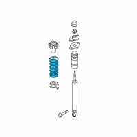 OEM 2017 Infiniti QX50 Rear Suspension Spring Diagram - 55020-5WB0A