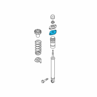 OEM Infiniti G25 INSULATOR Assembly-Shock ABSORBER Mounting Diagram - 55320-1CA0B