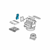 OEM Honda Pilot Motor Assembly, F/R Diagram - 79350-SZA-A01