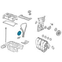 OEM 2010 Honda Accord Sprocket, Cam Chain Driven (46T) Diagram - 14210-PNA-000