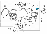 OEM 2021 Cadillac Escalade Audio Switch Diagram - 13540495