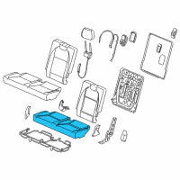 OEM Acura MDX Pad, Rear Diagram - 82137-TZ5-A01