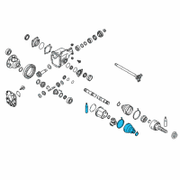 OEM 2007 Infiniti M35 Repair Kit-Dust B00T, Inner Diagram - 39741-05U90