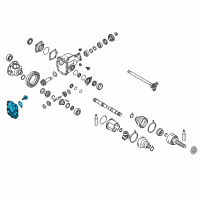 OEM 2014 Infiniti QX70 Cover Front Final Drive Diagram - 38351-1BY0A