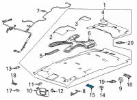 OEM 2022 Chevrolet Tahoe Dome Lamp Assembly Diagram - 84874628
