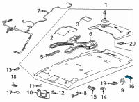 OEM 2022 Cadillac Escalade Cargo Lamp Diagram - 84874624