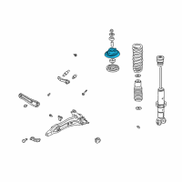 OEM 1988 Honda CRX Base, Shock Absorber Mount (Showa) Diagram - 52675-SR0-003