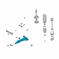 OEM Honda Civic Arm, Right Rear Trailing (Disk) Diagram - 52370-S04-A21