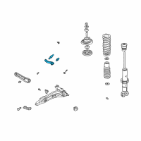 OEM 1995 Honda Civic del Sol Arm, Left Rear (Upper) Diagram - 52400-SR3-000