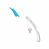 OEM 2002 BMW 540i Trim Panel Column, Rear Left Diagram - 51-43-7-041-931