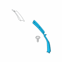 OEM BMW 528i Trim Panel Column, Rear Left Diagram - 51-43-8-217-077