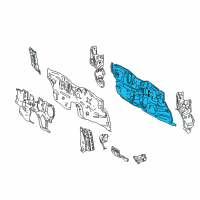 OEM 2018 Toyota C-HR Insulator Diagram - 55210-F4010