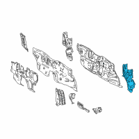 OEM 2021 Toyota C-HR Insulator Diagram - 55242-10020