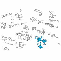 OEM 2015 Chevrolet Traverse Rear Plate Diagram - 23122687