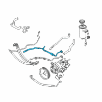 OEM 2002 BMW 745Li Return Pipe Diagram - 32-41-6-753-820