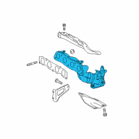 OEM 2015 Toyota Prius V Exhaust Manifold Diagram - 17141-37150