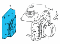 OEM Jeep Wagoneer MODULE-ANTI-LOCK BRAKE SYSTEM Diagram - 68550913AD