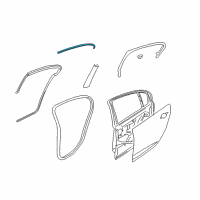 OEM 2017 Chevrolet SS Upper Molding Diagram - 92288282