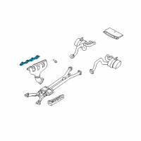 OEM 2003 Chevrolet Corvette Manifold Gasket Diagram - 12576221