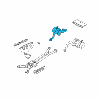 OEM 2003 Chevrolet Corvette Muffler Asm, Exhaust Right Diagram - 88895880