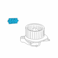 OEM Jeep Liberty Resistor-Blower Motor Diagram - 68003998AA