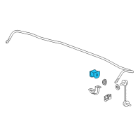 OEM 2016 Acura RLX Bush, Stabilizer Holder Diagram - 52306-TY3-J01