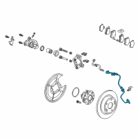 OEM 2012 Acura TSX Sensor Assembly, Rear Diagram - 57470-TL1-G02