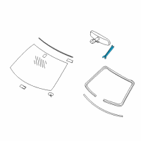 OEM 2010 Infiniti G37 Inside Mirror Cover Diagram - 96329-CD001