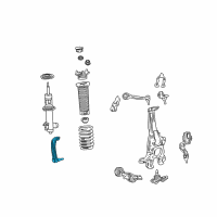 OEM Lexus LS500h Bracket Sub-Assembly, FR Diagram - 48503-50030